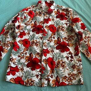 Medium Floral Dress Silk shirt